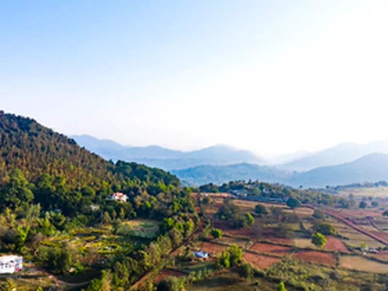 Village landscape near Daringbadi for homestay tourism